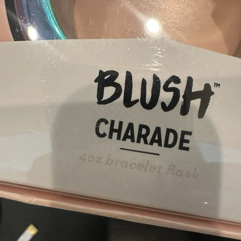 NEW Blush Charade 4 oz. Bracelet Flask rainbow metallic secret sneaky